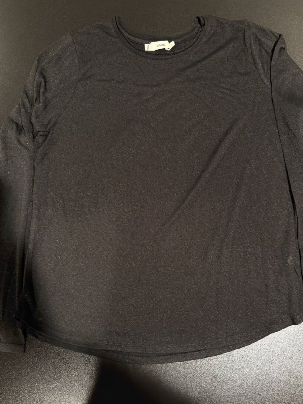 Vince Women’s Black, Long Sleeve Shirt, Size Medium NWOT